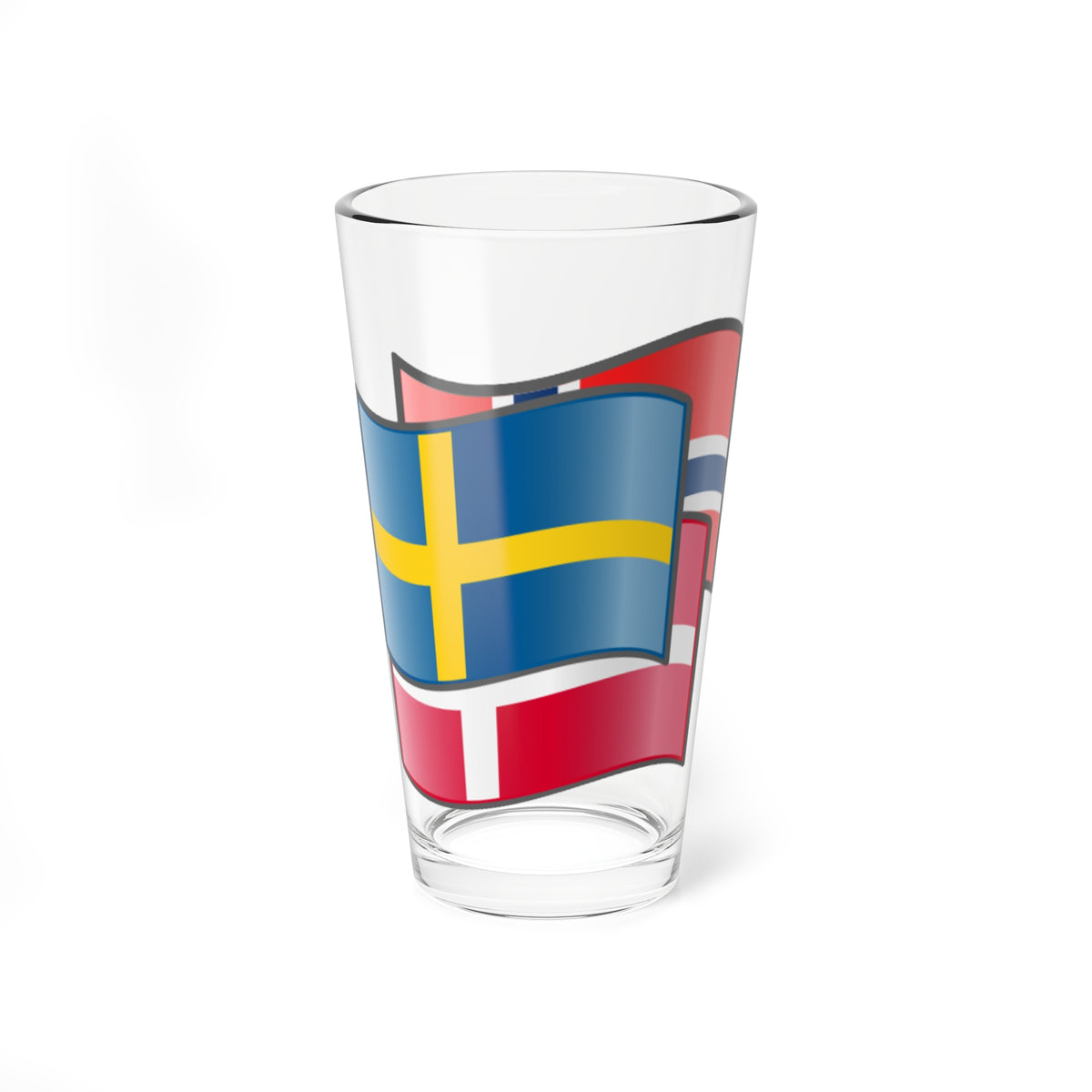 Norway-Denmark-Sweden (Denmark) Pint Glass 16oz