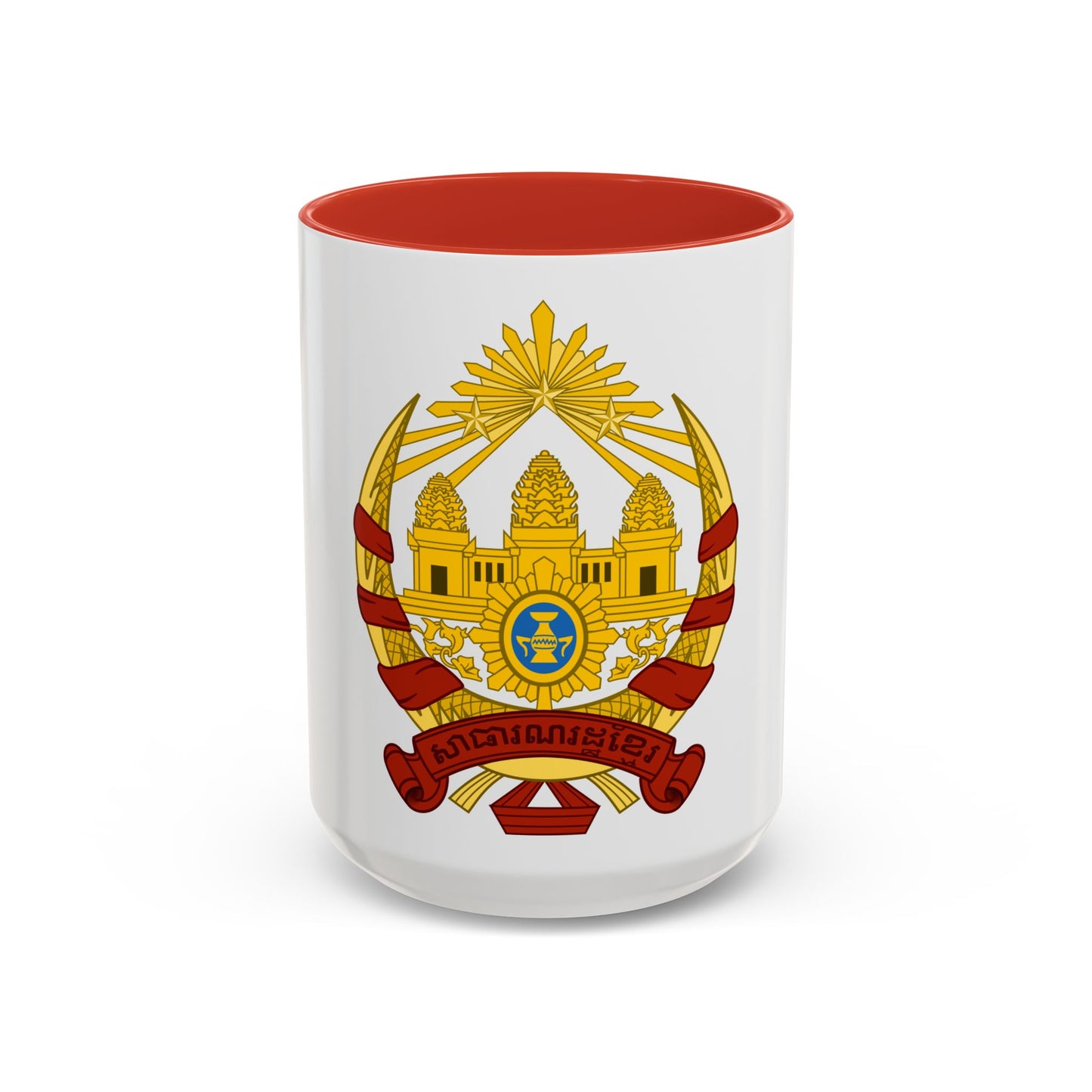 Coat of arms of the Khmer Republic - Accent Coffee Mug