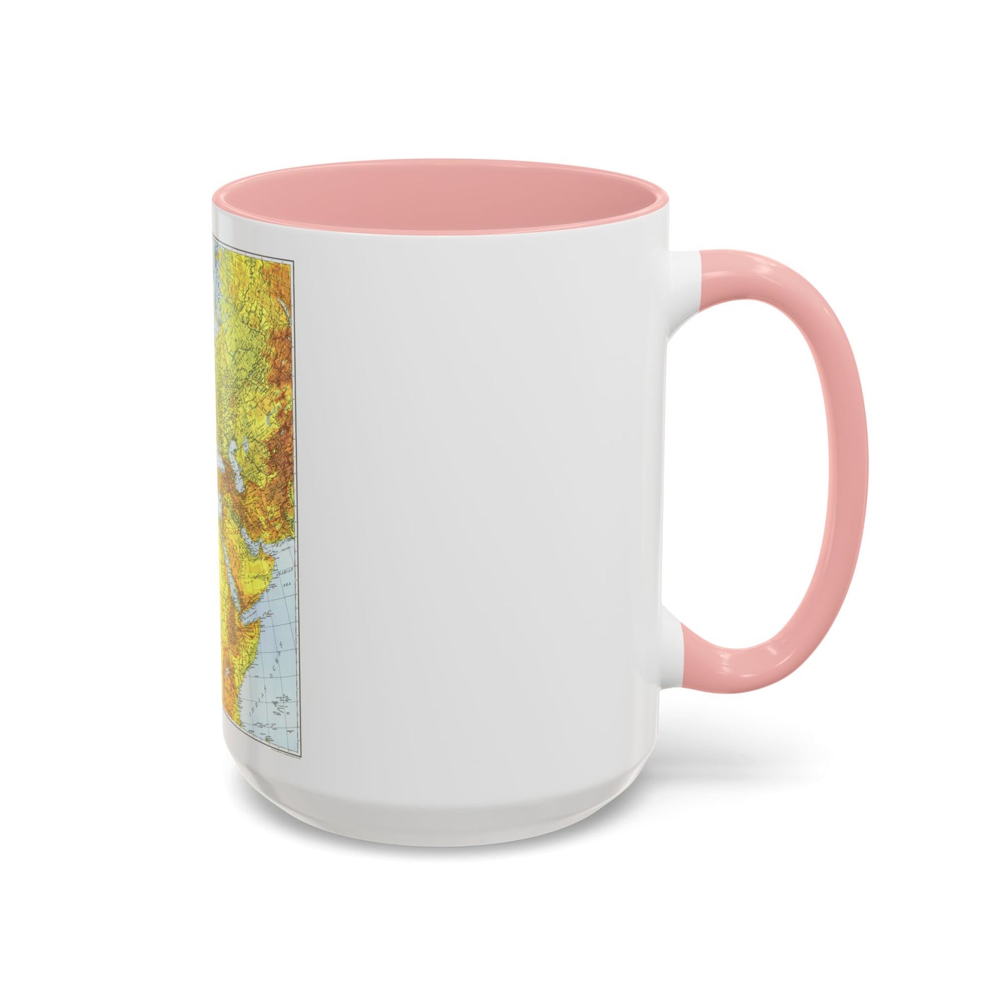 Europe, Africa, and Western Asia - Theater of War (1942) (Map) Accent Coffee Mug