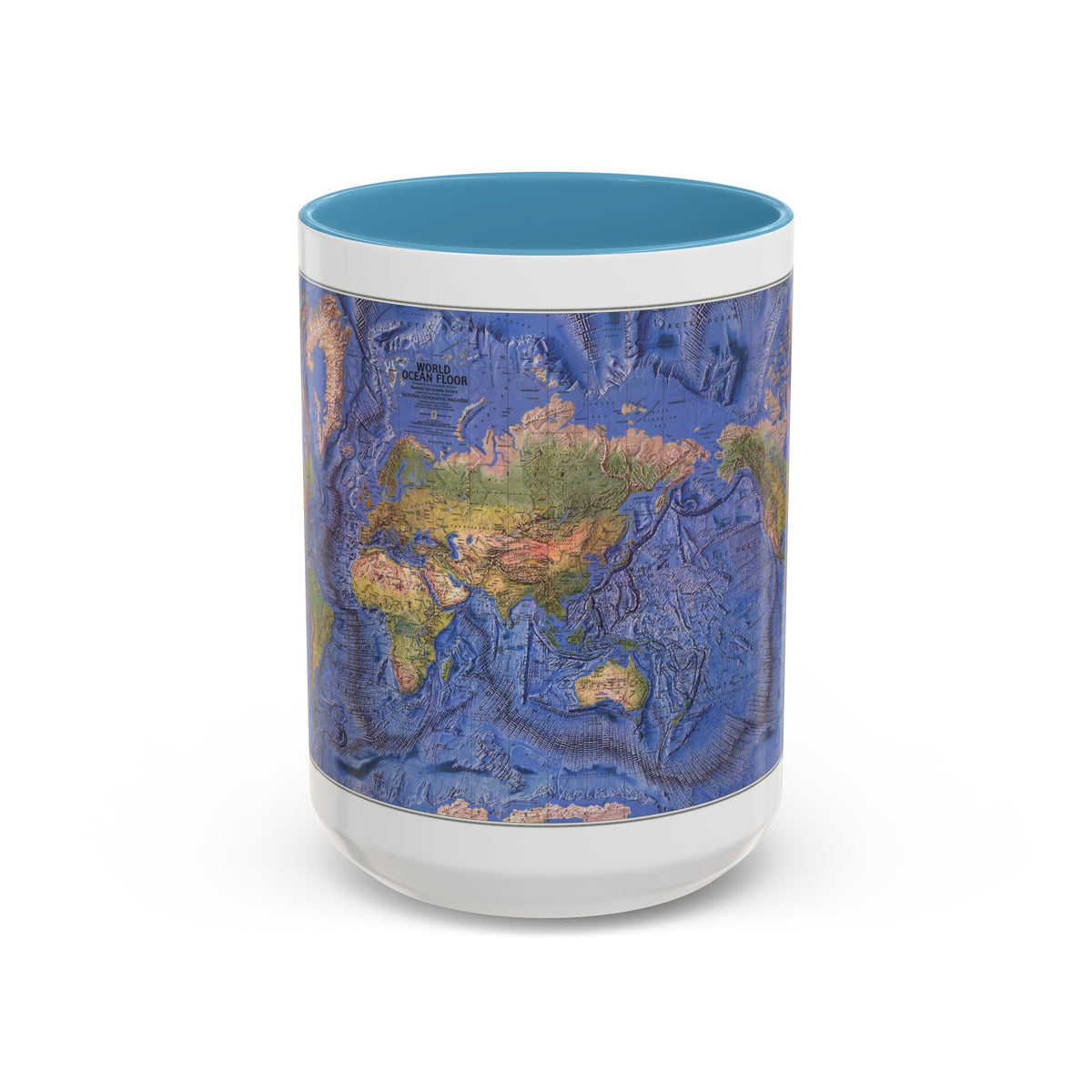 World Ocean Floor (1981) (Map) Accent Coffee Mug