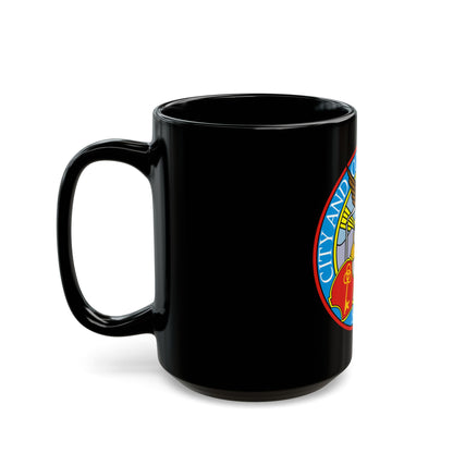 Seal of Denver - Black Coffee Mug
