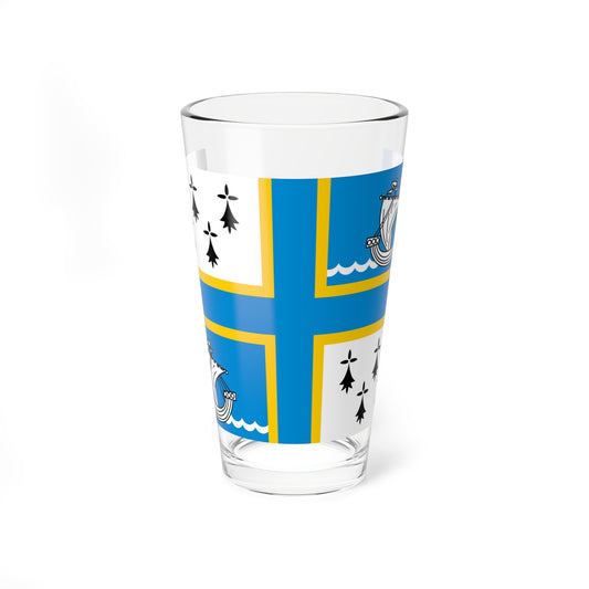 Pays de Redon traditional district flag (France) Pint Glass 16oz