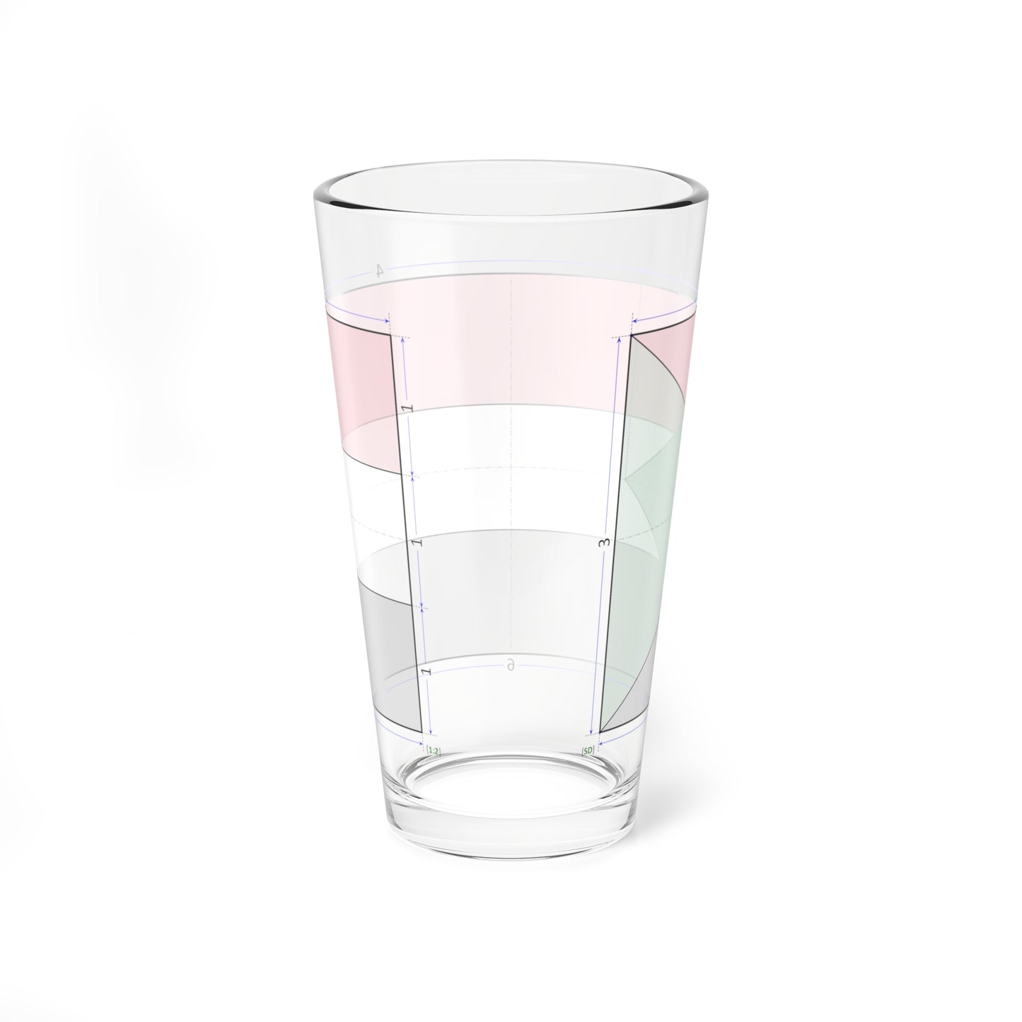 Flag of Sudan construction sheet (Sudan) Pint Glass 16oz