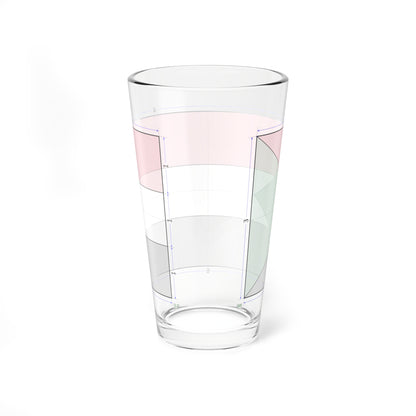 Flag of Sudan construction sheet (Sudan) Pint Glass 16oz