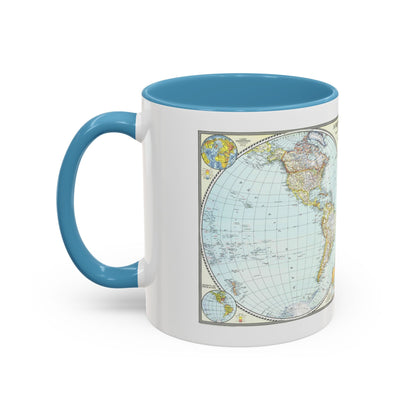 World Map (1941) (Map) Accent Coffee Mug