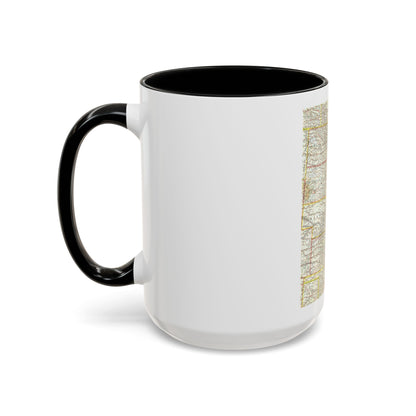 USA - North Central (1958) (Map) Accent Coffee Mug