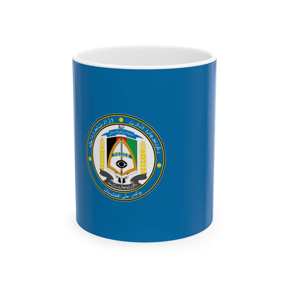 Flag of the Afghan National Police Pashto and Dari - White Coffee Mug-11oz-Go Mug Yourself