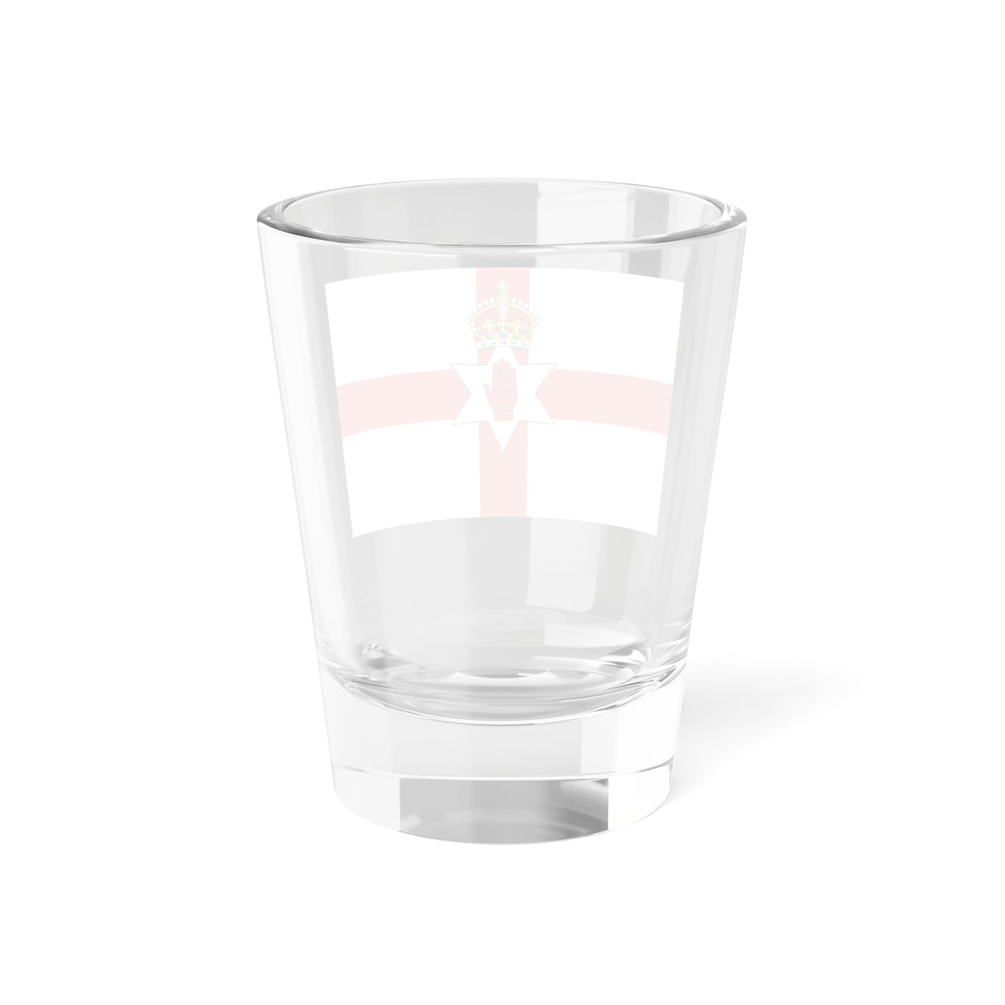 Ulster Banner Tudor Crown version 3-2 (Ireland) Shot Glass 1.5oz
