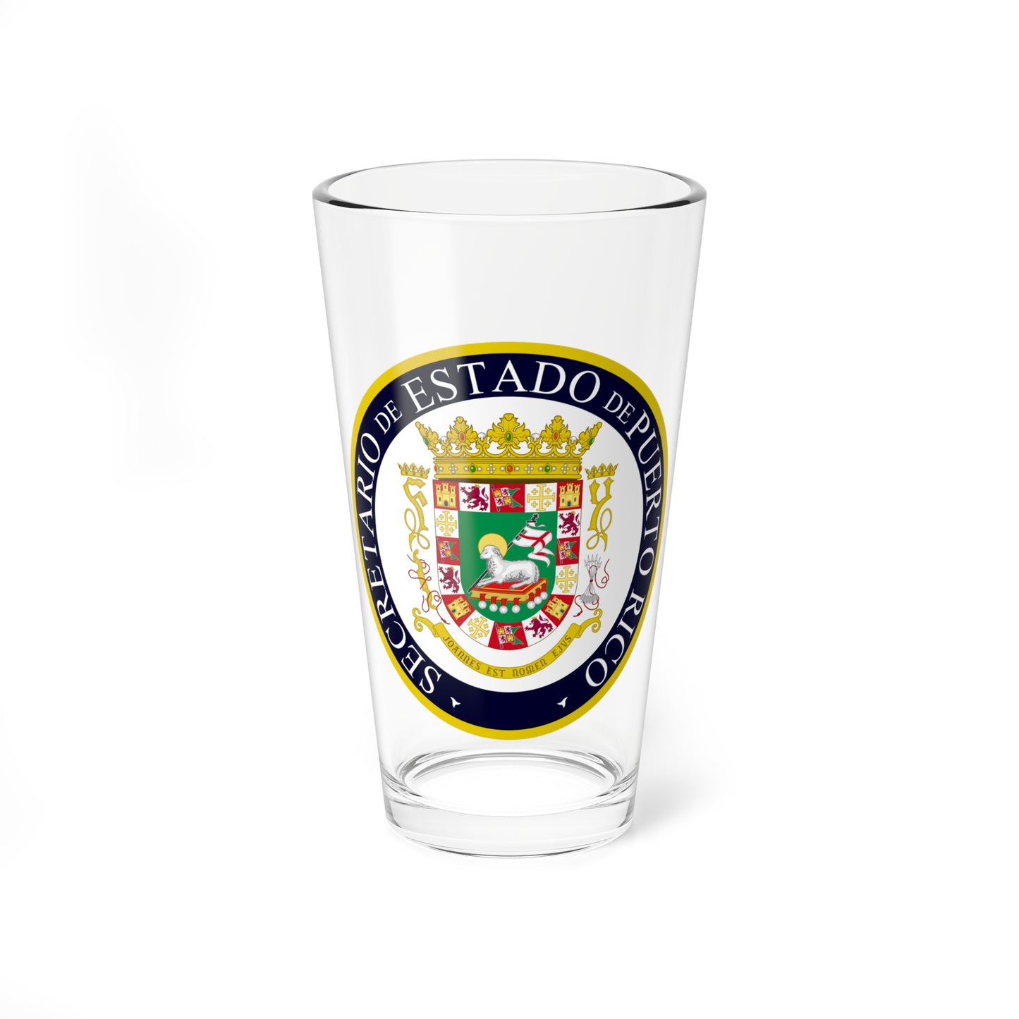 Seal of the Secretary of State of Puerto Rico - Pint Glass 16oz