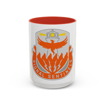 156 Signal Battalion (U.S. Army) Accent Coffee Mug