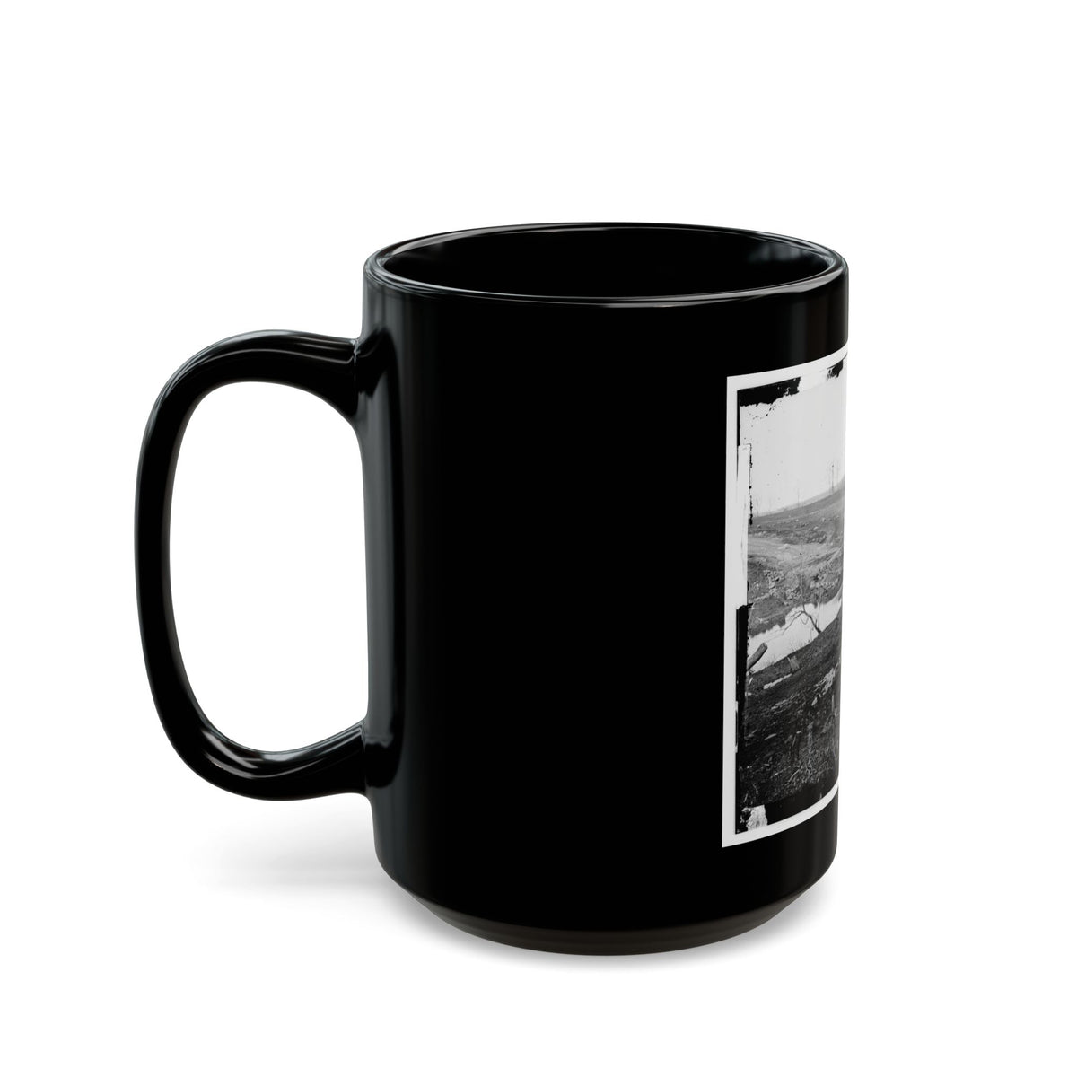 Cub Run, Va.  View With Destroyed Bridge (U.S. Civil War) Black Coffee Mug