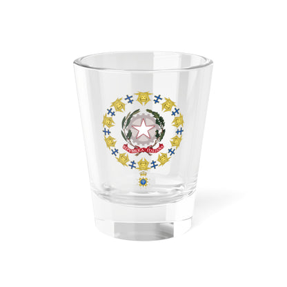 Generic Emblem of Italy Order of the Seraphim (Sweden) (Coat of Arms) Shot Glass 1.5oz