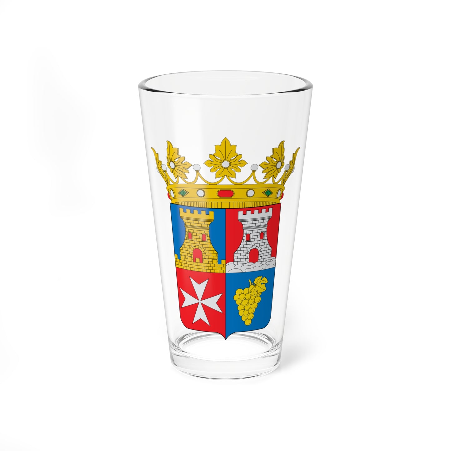 Escudo de Binéfar (Spain) (Coat of Arms) Pint Glass 16oz