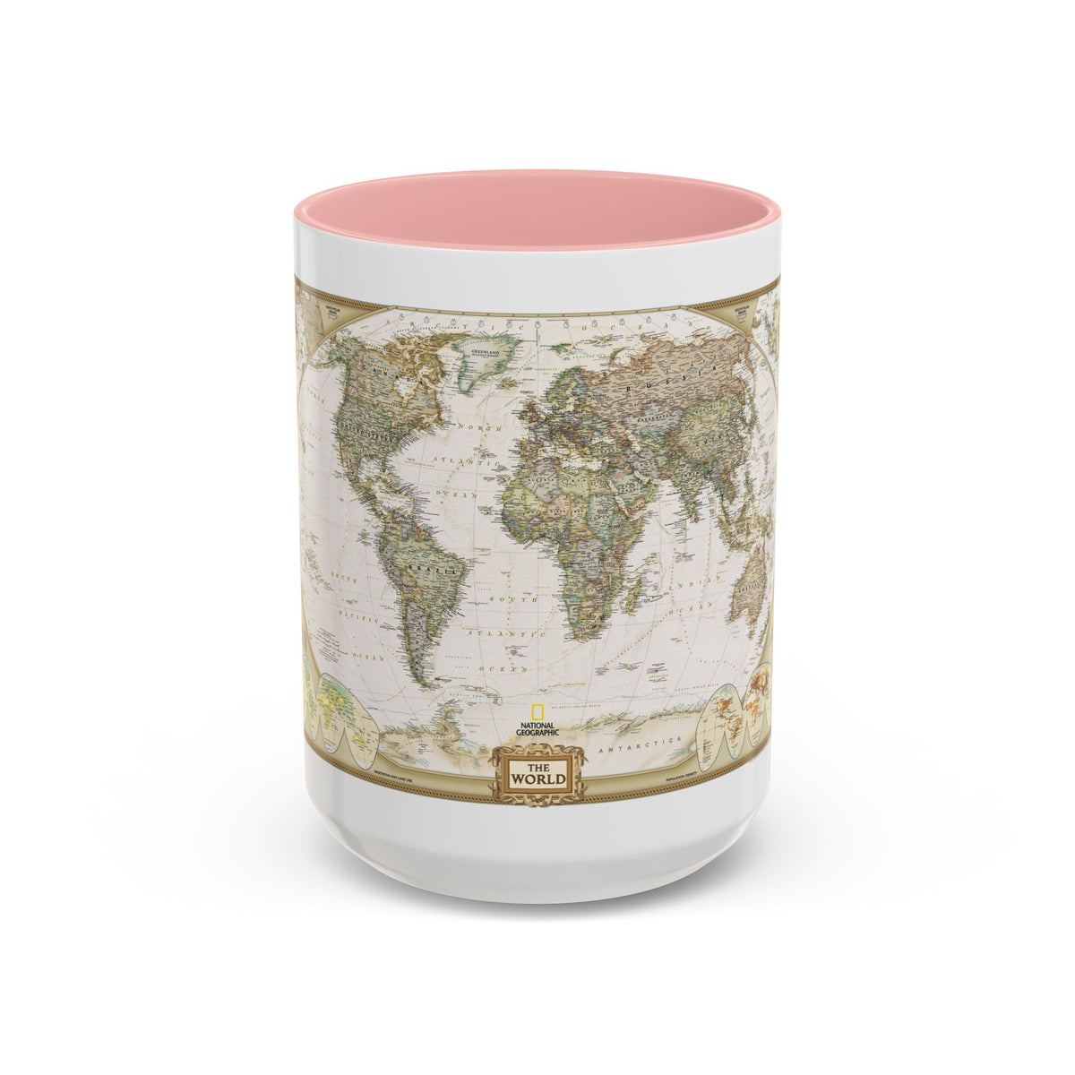 World Map - Political Antique (2007) (Map) Accent Coffee Mug