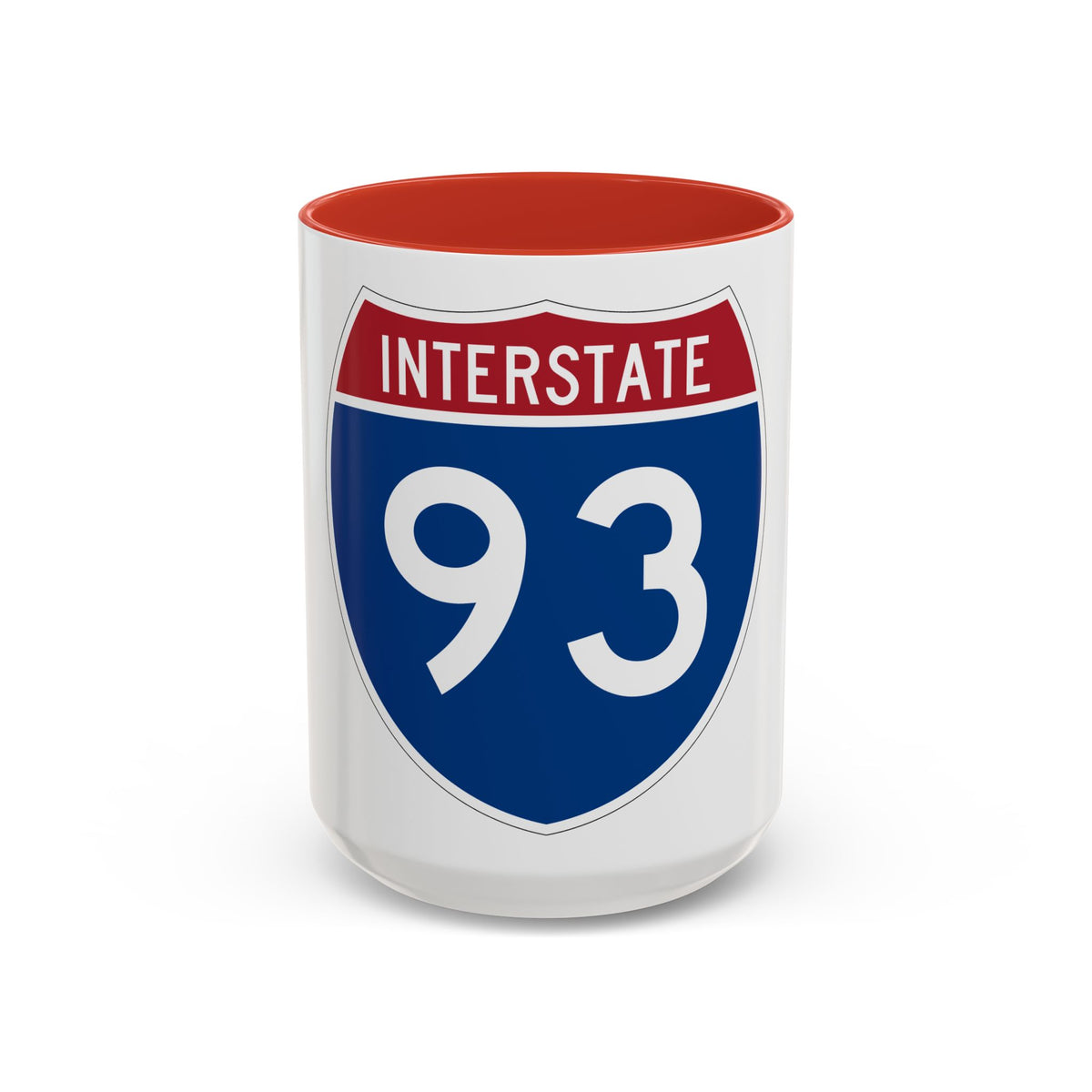 Interstate 93 (U.S. Highways) Accent Coffee Mug