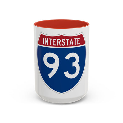 Interstate 93 (U.S. Highways) Accent Coffee Mug