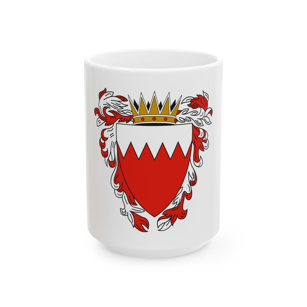 Coat of Arms of The Kingdom of Bahrain - White Coffee Mug