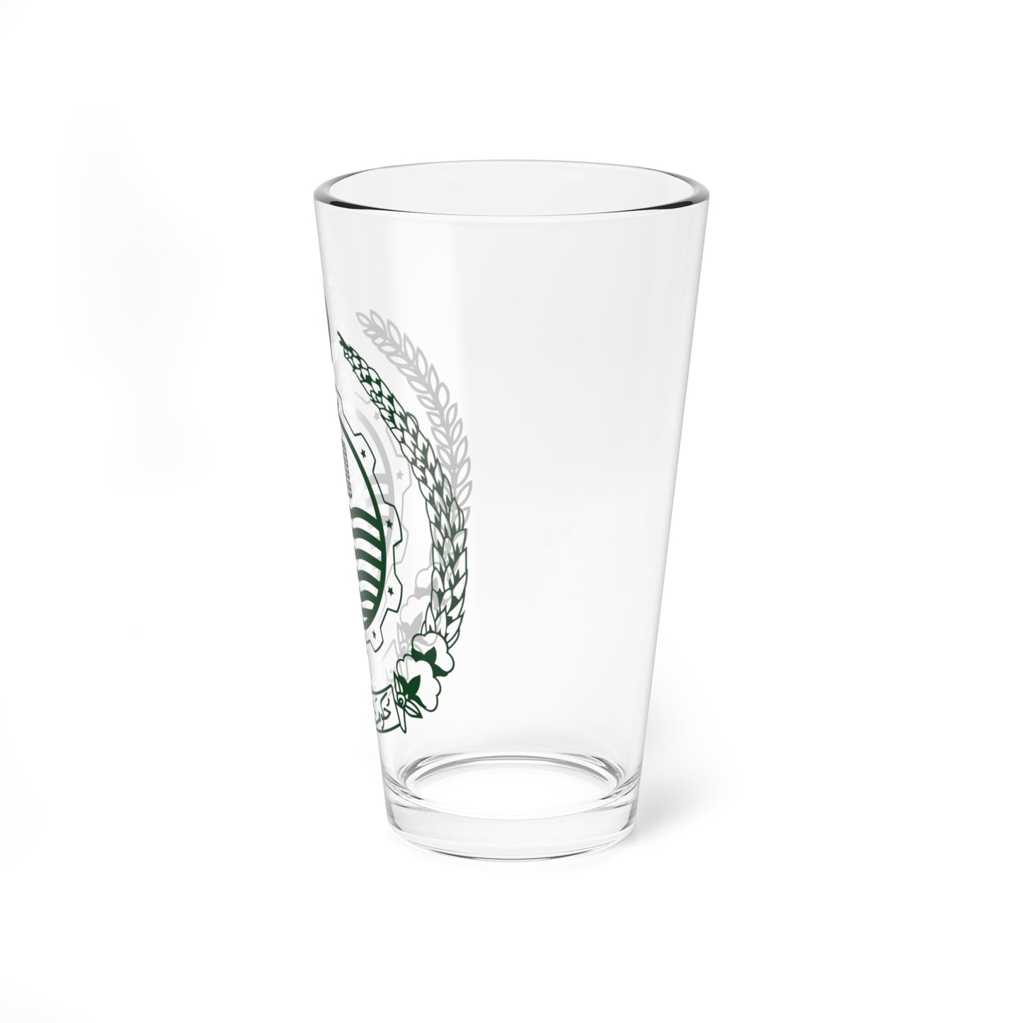 Emblem of West Pakistan green version (Pakistan) (Coat of Arms) Pint Glass 16oz