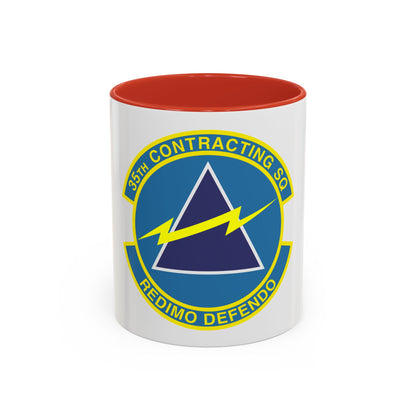35th Contracting Squadron (U.S. Air Force) Accent Coffee Mug
