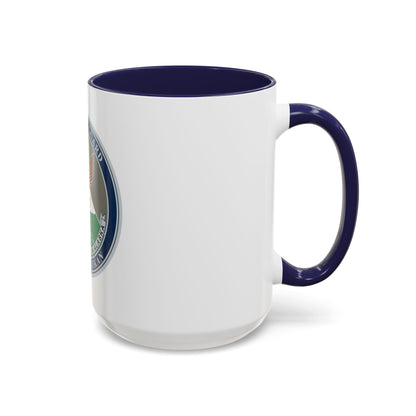 USCG Base Ketchikan (U.S. Coast Guard) Accent Coffee Mug