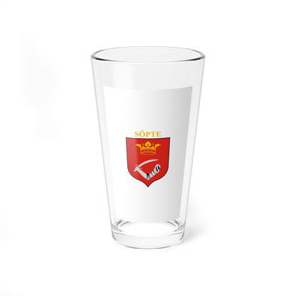 Flag of Sopte (Hungary) Pint Glass 16oz