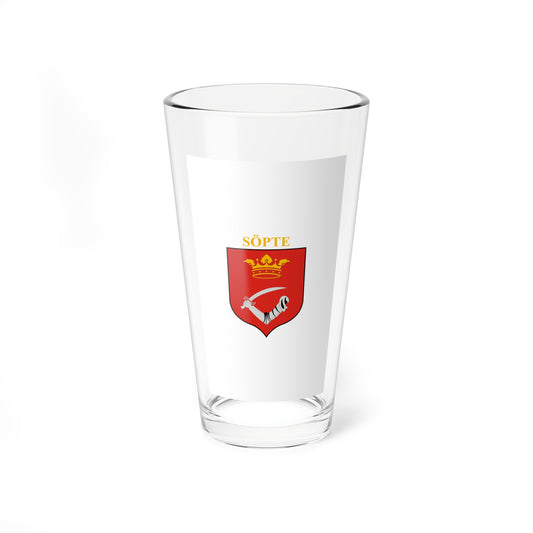 Flag of Sopte (Hungary) Pint Glass 16oz