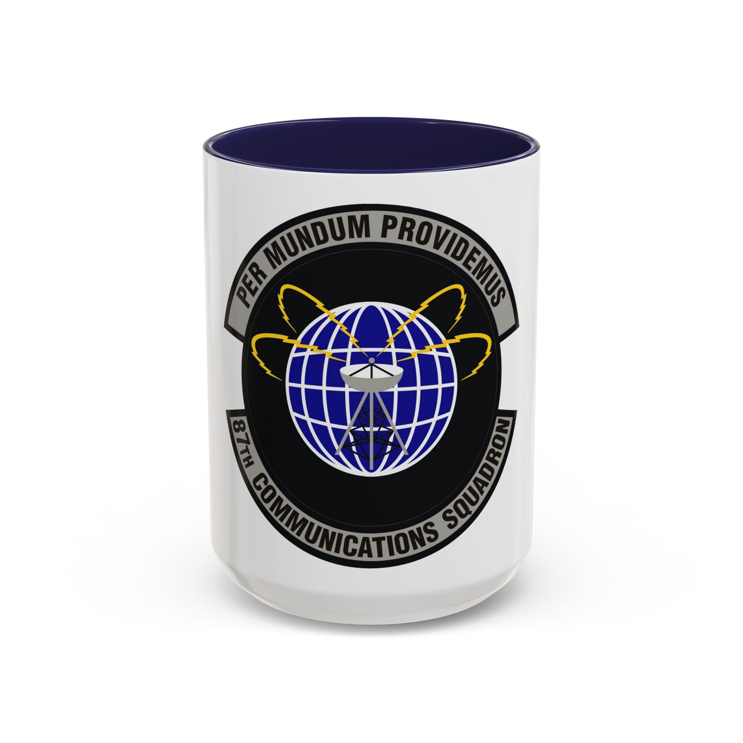 87th Communications Squadron (U.S. Air Force) Accent Coffee Mug