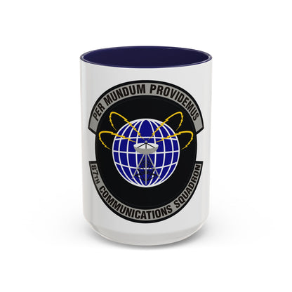 87th Communications Squadron (U.S. Air Force) Accent Coffee Mug