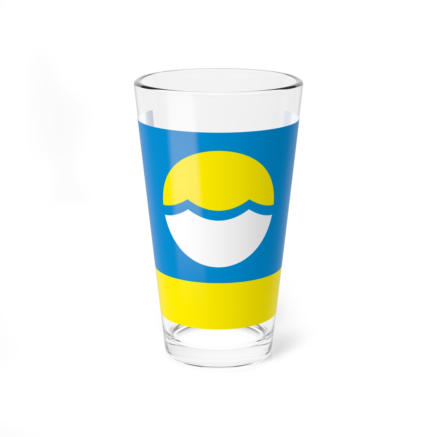 Flag of Nikolayevsky Raion (Russia) Pint Glass 16oz