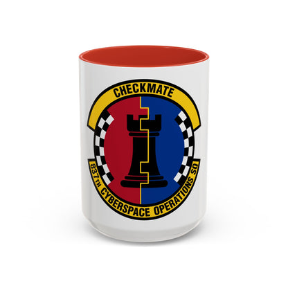 837 Cyberspace Operations Squadron ACC (U.S. Air Force) Accent Coffee Mug