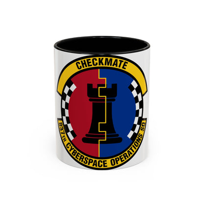 837 Cyberspace Operations Squadron ACC (U.S. Air Force) Accent Coffee Mug