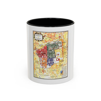 Jerusalem- The Old City (1996) (Map) Accent Coffee Mug
