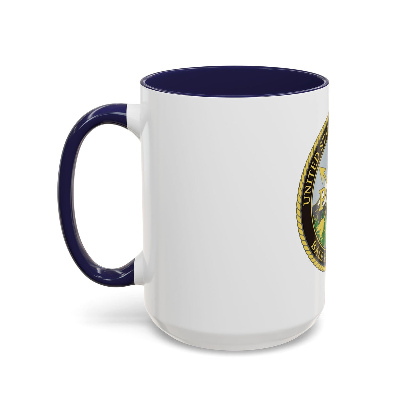 USCG Base Seattle (U.S. Coast Guard) Accent Coffee Mug