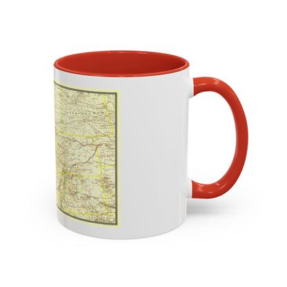 USA - Northwestern (1941) (Map) Accent Coffee Mug