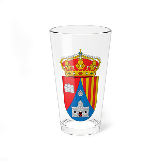 Escudo de Castiello de Jaca (Spain) (Coat of Arms) Pint Glass 16oz