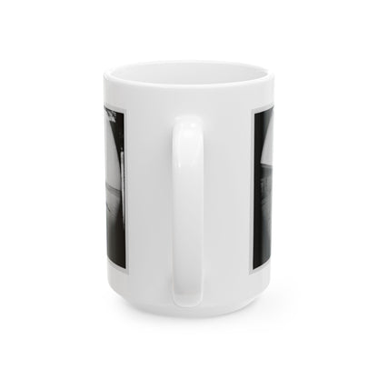 Aquia Creek Landing, Virginia. View Of Wharf (U.S. Civil War) White Coffee Mug