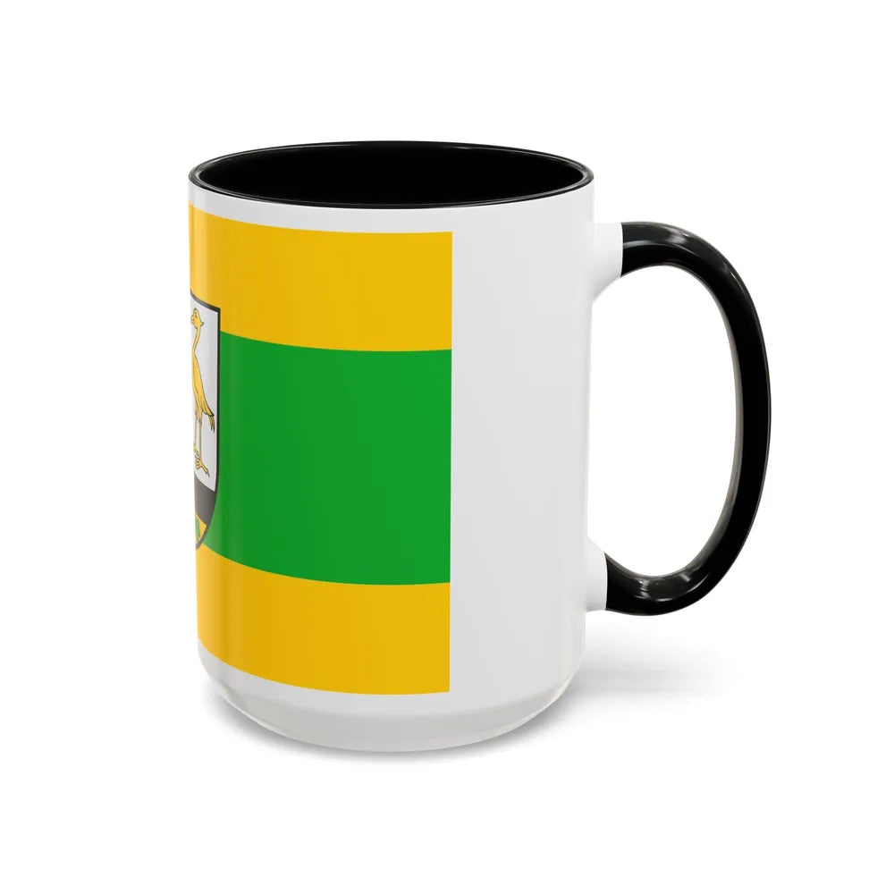 Flag of Greiz Germany - Accent Coffee Mug-Go Mug Yourself