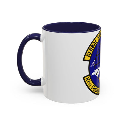 87 Logistics Readiness Squadron AMC (U.S. Air Force) Accent Coffee Mug