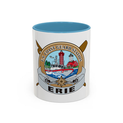 USCG Station Erie (U.S. Coast Guard) Accent Coffee Mug