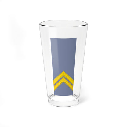French Army sleeves OR 6 (Military Rank) Pint Glass 16oz