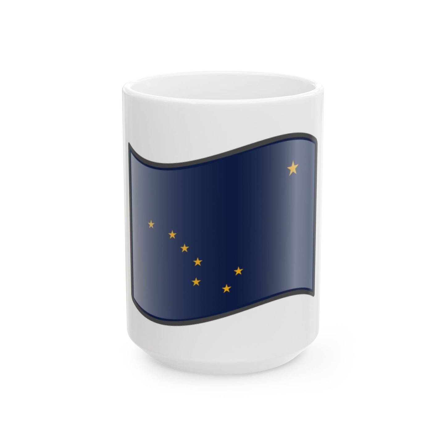 Nuvola Alaska flag (United States) White Coffee Mug-15oz-Go Mug Yourself