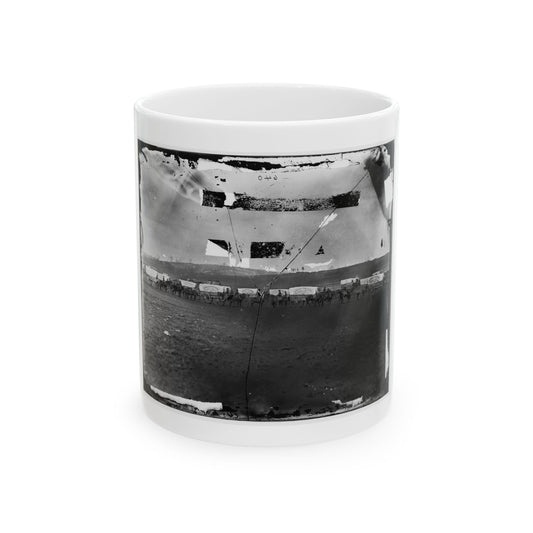 Brandy Station, Virginia (Vicinity). Ammunition Train Of 3d Division, Cavalry Corps (U.S. Civil War) White Coffee Mug