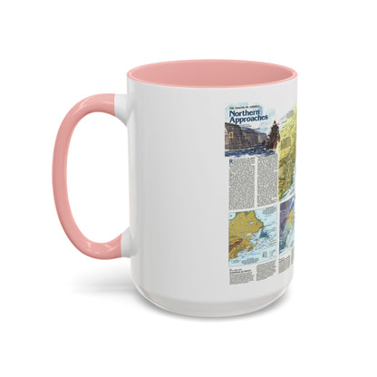 USA - Northern Approaches 2 (1985) (Map) Accent Coffee Mug