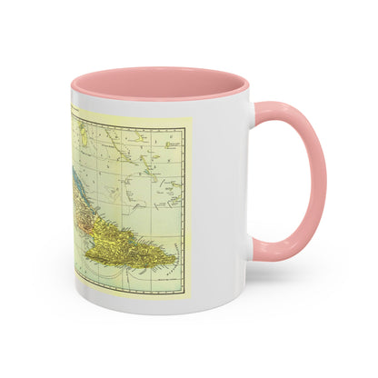 Central America - Cuba (1906) (Map) Accent Coffee Mug