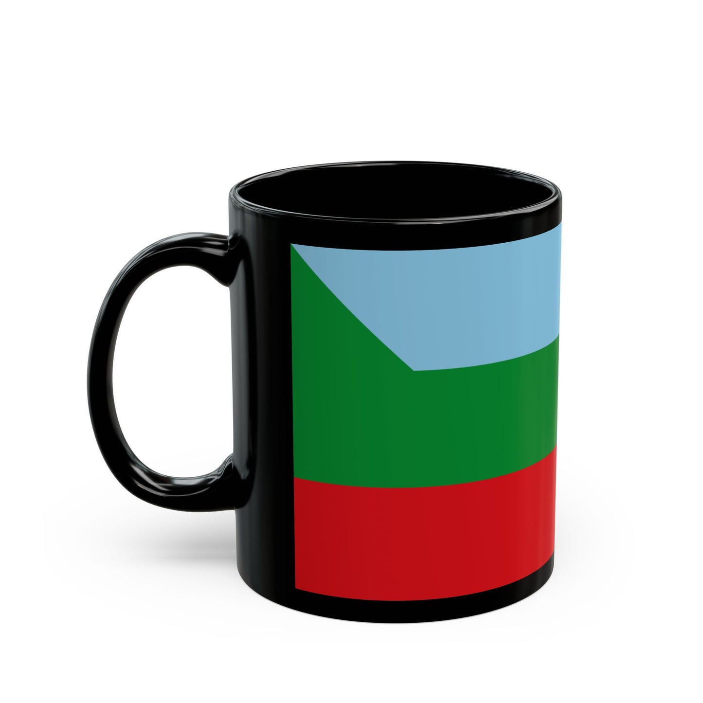 Flag of Chachapoyas capital of the Amazonas Region Peru - Black Coffee Mug-Go Mug Yourself