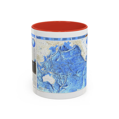 Pacific Ocean (1992) (Map) Accent Coffee Mug