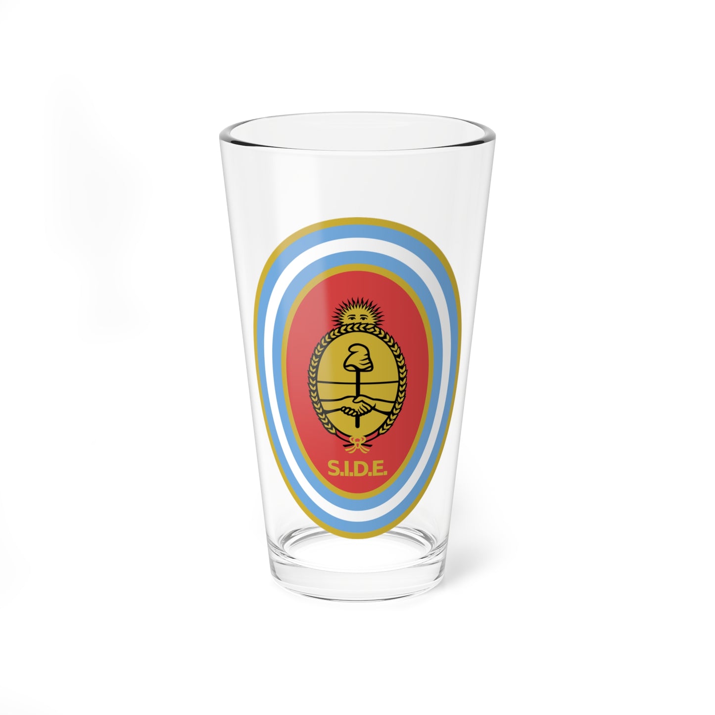 Emblema de la Secretaría de Inteligencia del Estado (Argentina) (Coat of Arms) Pint Glass 16oz