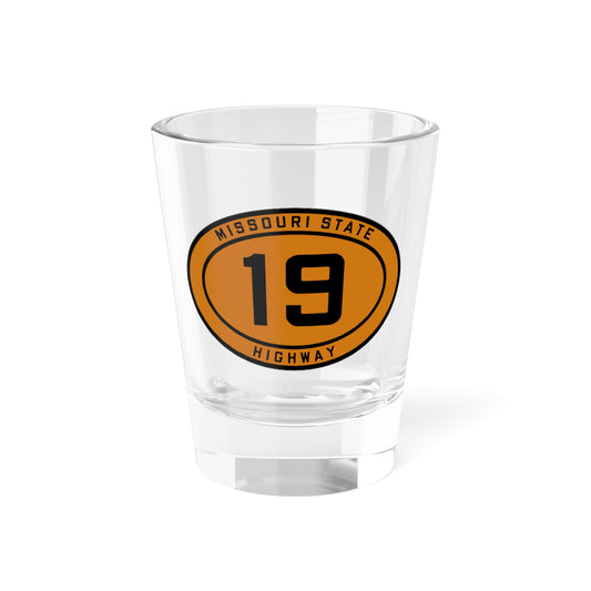 MO-19 1920 (Missouri) (Road Sign) Shot Glass 1.5oz