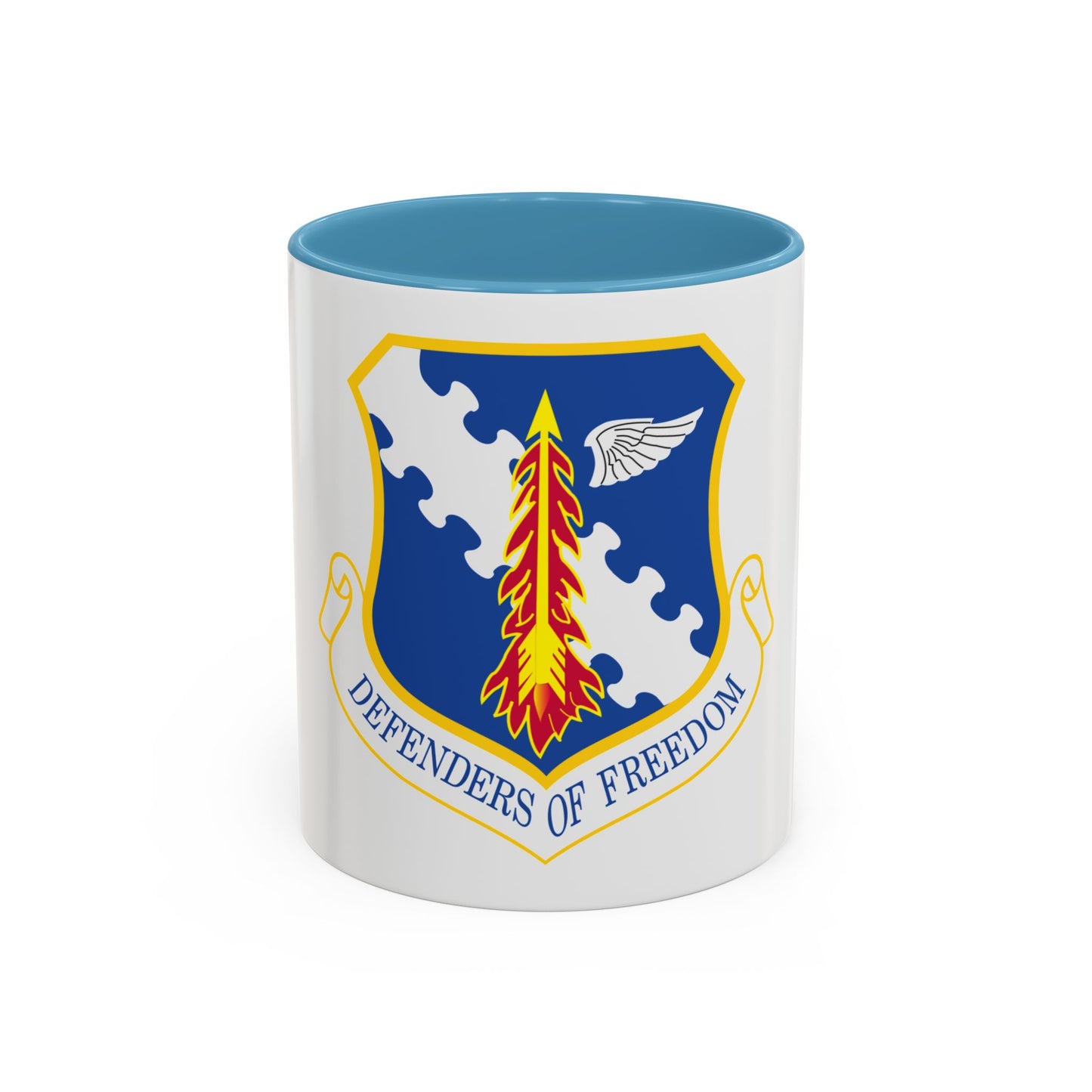 182d Airlift Wing insignia AFD 080128 056 (U.S. Air Force) Accent Coffee Mug
