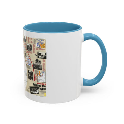 World War II- Asia and the Pacific (1991) (Map) Accent Coffee Mug
